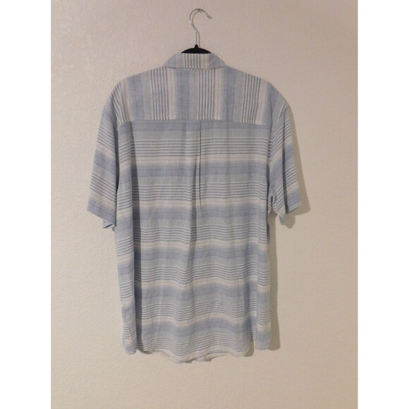 Club Room Linen Blend Men's Button Front Short Sleeve Shirt XL - Picture 4 of 7